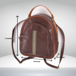 Nostalgic Brown Leather Bagpack